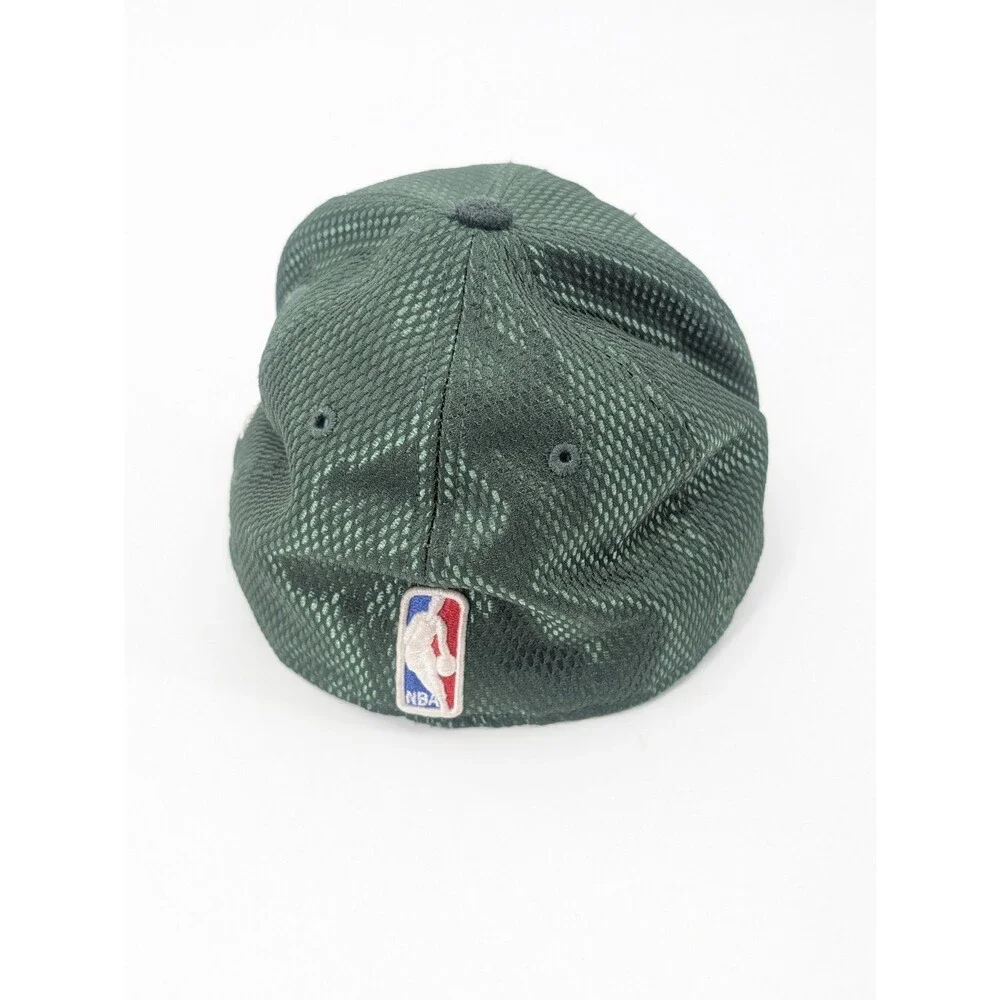 New Era Milwaukee Bucks NBA Green Suede Feel Snapback Hat One Size Fits All